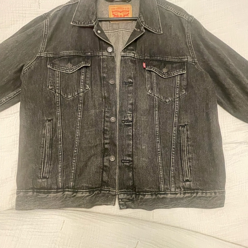 Levi's Charcoal Denim Jacket for Men